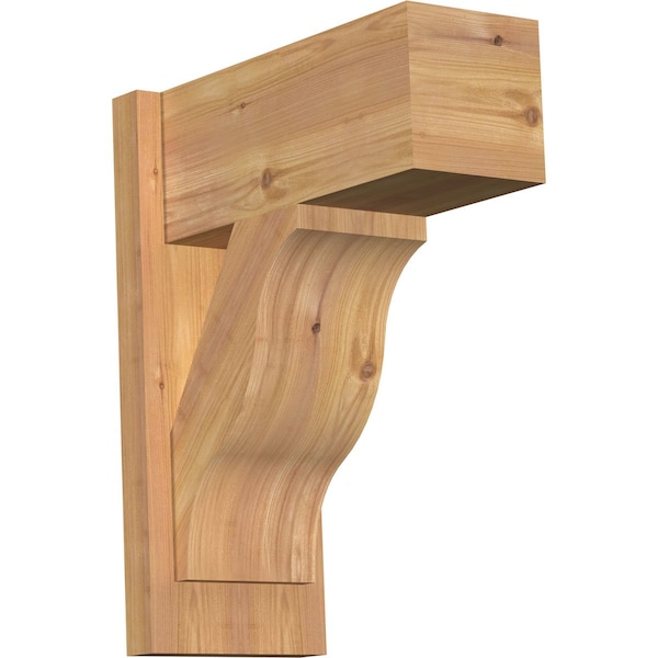 Ekena Millwork Funston Block Smooth Outlooker, Western Red Cedar, 7 1/2"W x 16"D x 20"H OUT08X16X20FST05SWR - main